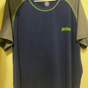 Prince Men's Navy and Charcoal Tee